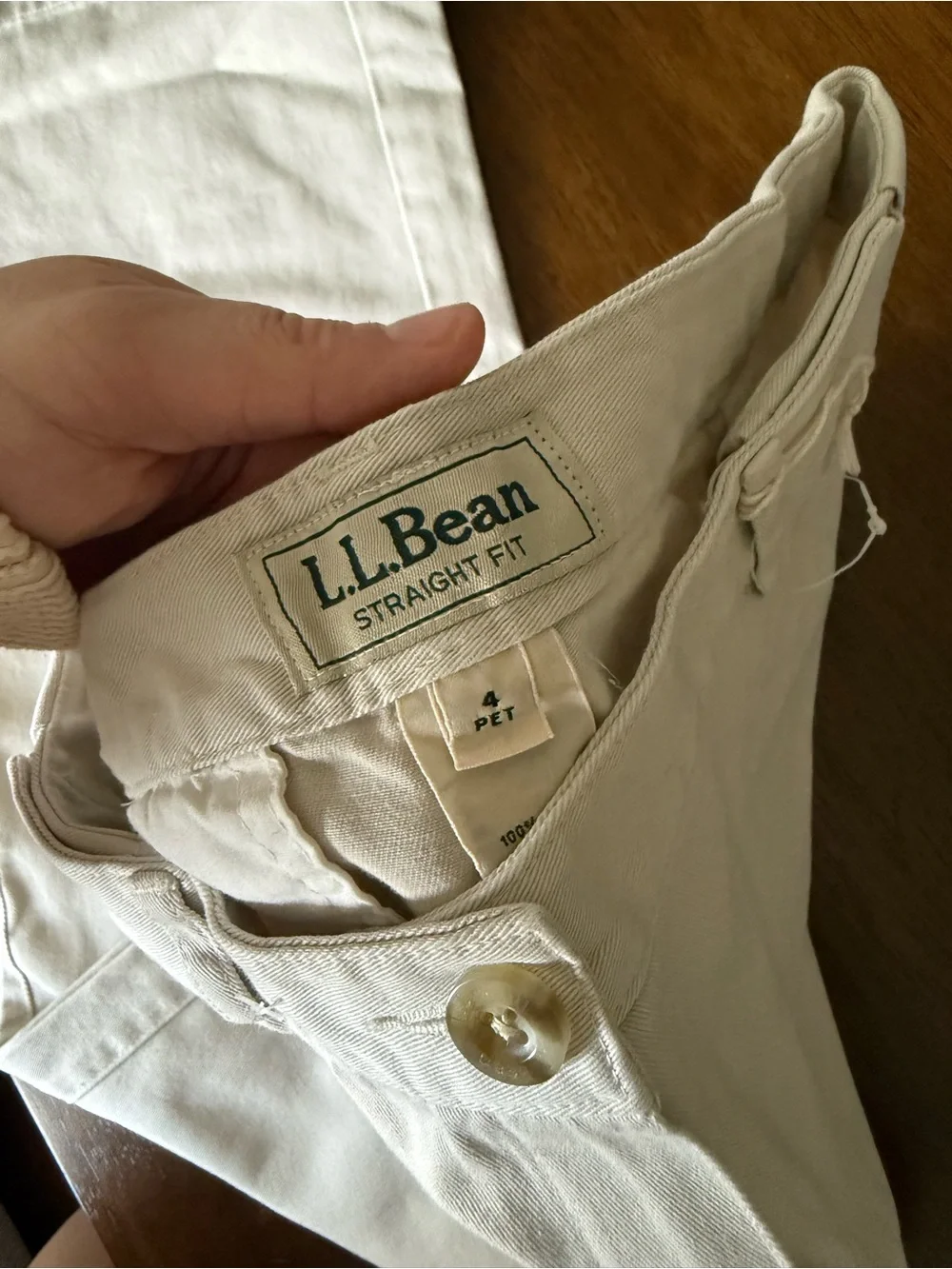 Classic White Straight-Leg Pants